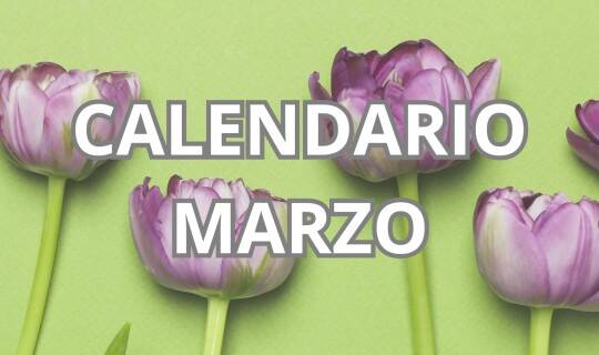 Calendario marzo